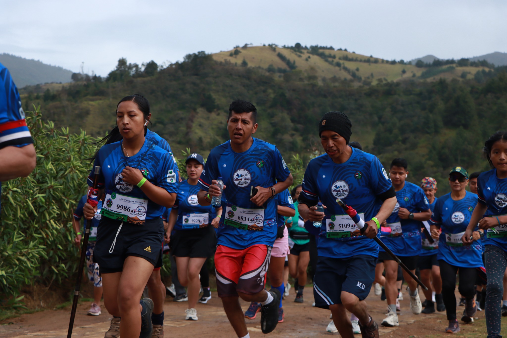 Corredores en montaña